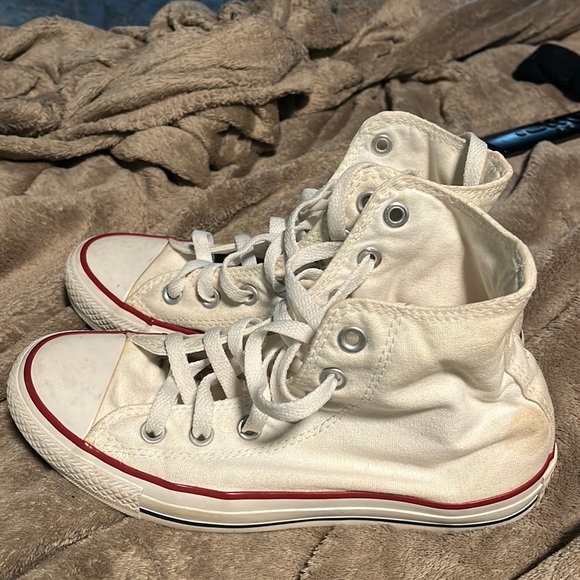 Converse Shoes - white high top converse